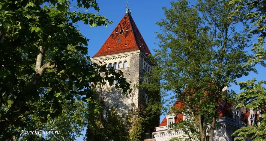 A tower in the old town of Lausanne