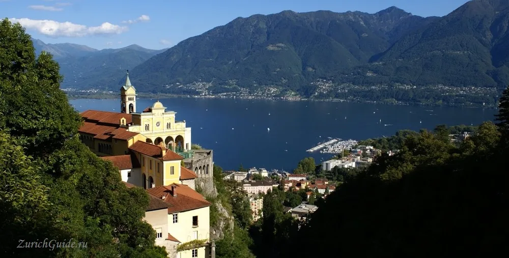 The pilgrimage church of Madonna del Sasso above Locarno
