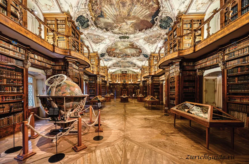 The baroque abbey library of St Gallen